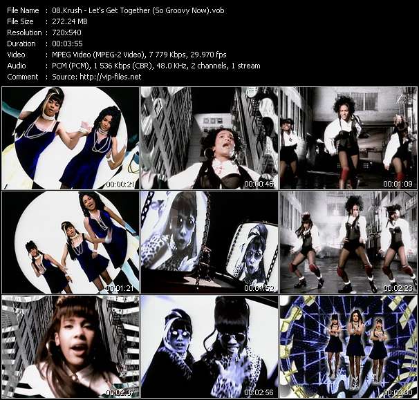 Screenshot of Music Video Krush - Let's Get Together (So Groovy Now)